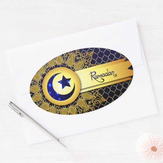 Ramadan Ovale Sticker (Envelop)