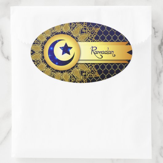 Ramadan Ovale Sticker (Tas)