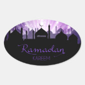 Ramadan Ovale Sticker (Voorkant)