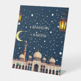 Ramadan Pedestal Sign Reclamebord Met Voetstuk