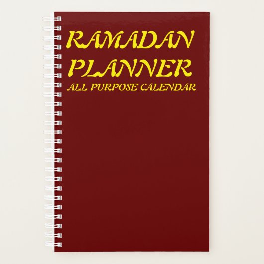 Ramadan Planner Small (5,5 x 8,5 inch) Planner (Voorkant)