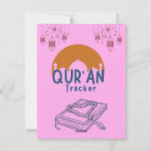 Ramadan Qur'an Reading Tracker Feestdagenkaart (Achterkant)