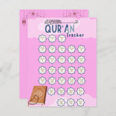 Ramadan Qur'an Reading Tracker Feestdagenkaart (Voorkant / Achterkant)