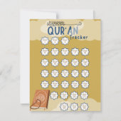 Ramadan Qur'an Reading Tracker Feestdagenkaart (Voorkant)