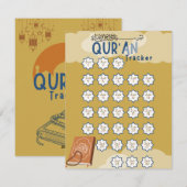 Ramadan Qur'an Reading Tracker Feestdagenkaart (Voorkant / Achterkant)