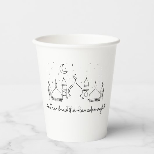 RAMADAN RAMADAN KAREEM RAMADAN MUBARAK PAPIEREN BEKERS (Voorkant)