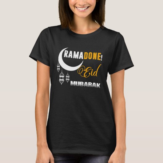 Ramadan Ramadone EID Mubarak Ramadan Muslim Arabic T-shirt (Voorkant)