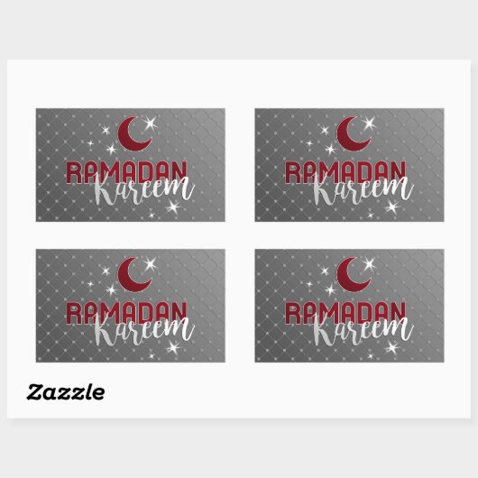 Ramadan Rechthoekige Sticker (Vel)