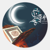 Ramadan Ronde Sticker (Voorkant)