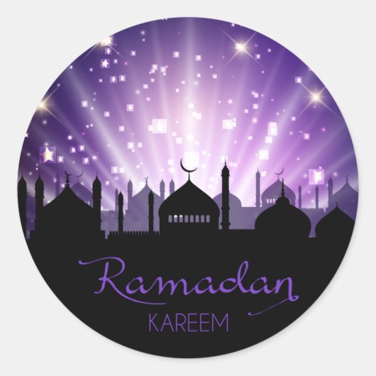 Ramadan Ronde Sticker (Voorkant)