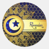 Ramadan Ronde Sticker (Voorkant)