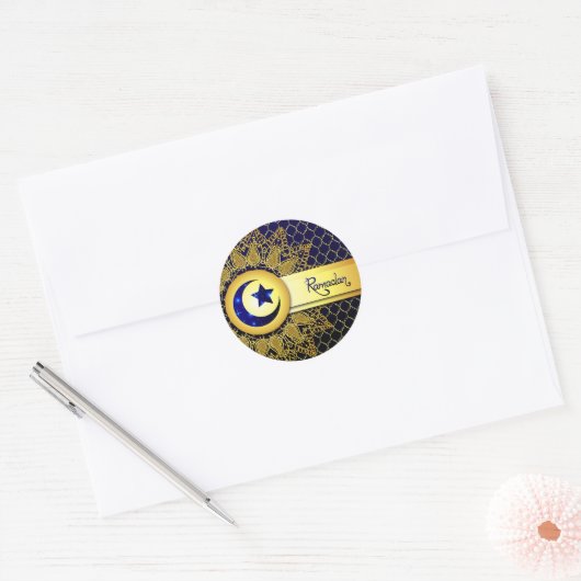 Ramadan Ronde Sticker (Envelop)