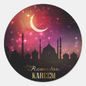 Ramadan Ronde Sticker (Voorkant)