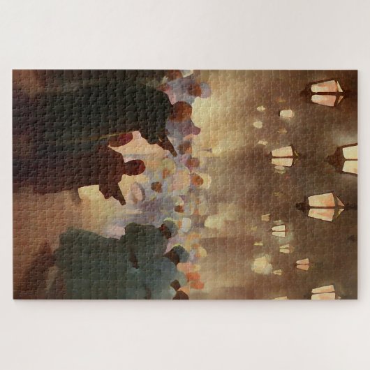 Ramadan scène uit 1902 - schilderij legpuzzel (Horizontaal)