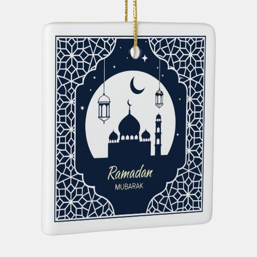 ✨ Ramadan Serenity Decorative Art – Celestial Keramisch Ornament (Rechts)