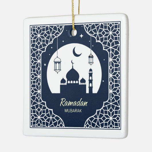 ✨ Ramadan Serenity Decorative Art – Celestial Keramisch Ornament (Links)