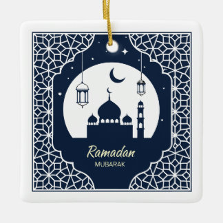 ✨ Ramadan Serenity Decorative Art – Celestial Keramisch Ornament