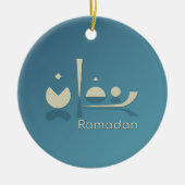Ramadan Serenity (donker) Keramisch Ornament (Voorkant)