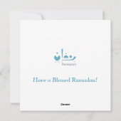  Ramadan Serenity (licht) Feestdagenkaart (Achterkant)