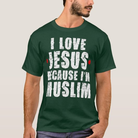 Ramadan Shirt Mubarak Quran I Love Jesus Muslim (Voorkant)