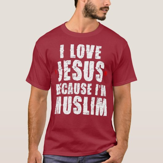 Ramadan Shirt Mubarak Quran I Love Jesus Muslim (Voorkant)