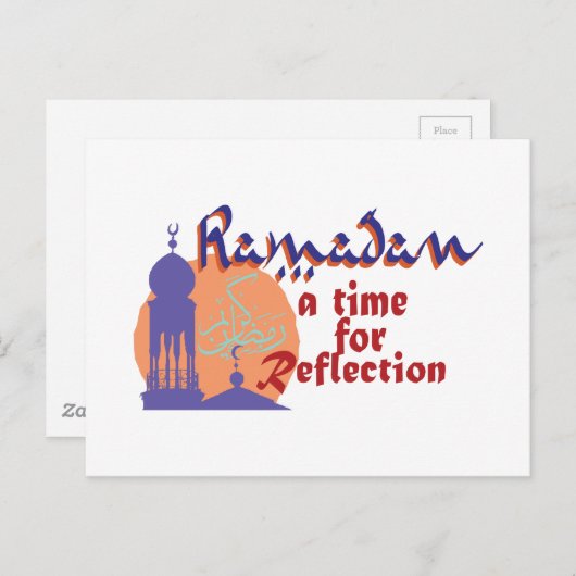 Ramadan Time for Reflection Briefkaart (Voorkant / Achterkant)
