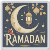 Ramadan vangt licht, ritme en reflectie sticker (Voorkant)
