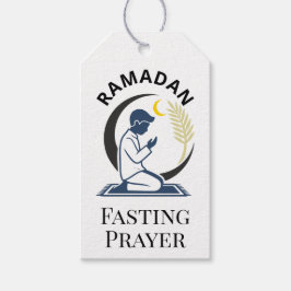 Ramadan Vasten Gebed Man Islamische Vector Grafiek Cadeaulabel