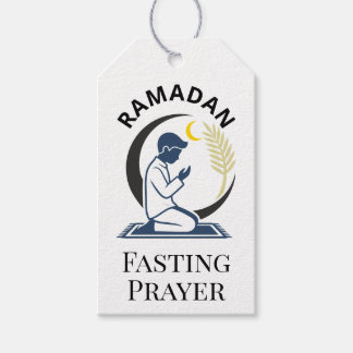 Ramadan Vasten Gebed Man Islamische Vector Grafiek Cadeaulabel
