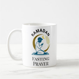 Ramadan Vasten Gebed Man Islamitische Vector Grafi Koffiemok