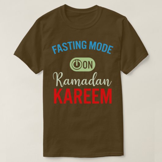 Ramadan Vasten Mode Op Gelukkige Ramadan Moslims H T-shirt (Design voorkant)