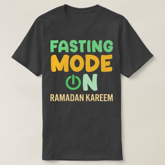 Ramadan Vasten Mode Op Gelukkige Ramadan Moslims H T-shirt (Design voorkant)