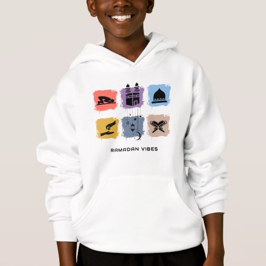 Ramadan Vibes Hoodie voor kinderen |  SVG (Voorkant)