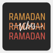 Ramadan Vibes Vierkante Sticker (Voorkant)