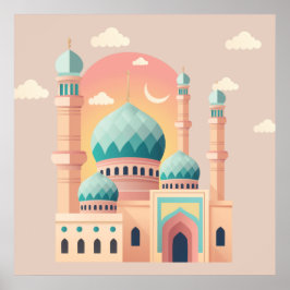 Ramadan-viering muurprint poster