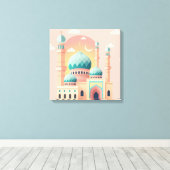Ramadan-vieringsmuurprint canvas afdruk (Insitu (Houten vloer))