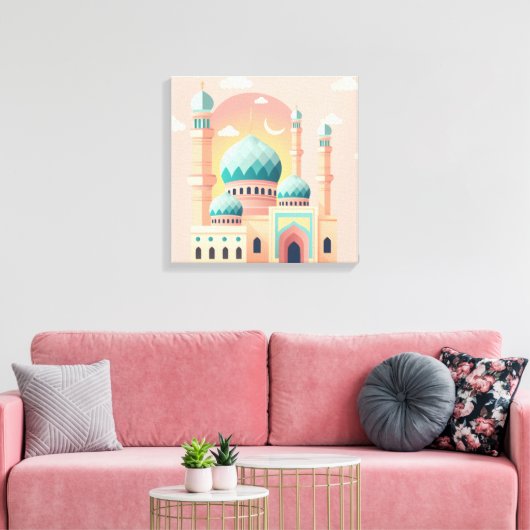 Ramadan-vieringsmuurprint canvas afdruk (Insitu (Woonkamer))