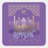 Ramadan Vierkante Sticker (Voorkant)