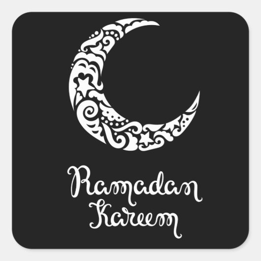 Ramadan Vierkante Sticker (Voorkant)