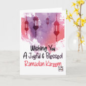 Ramadan Wensen Kaart (Gele Bloem)