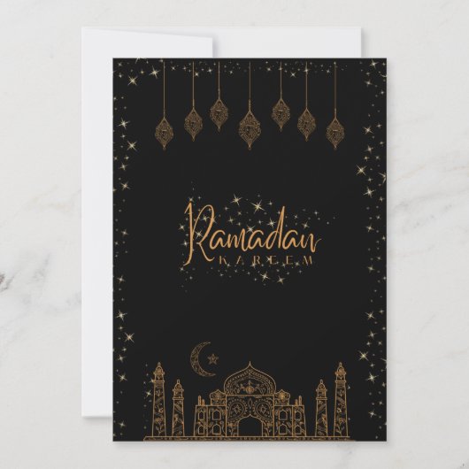 Ramadan wenskaart bedankkaart (Voorkant)