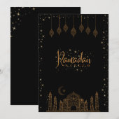 Ramadan wenskaart bedankkaart (Voorkant / Achterkant)