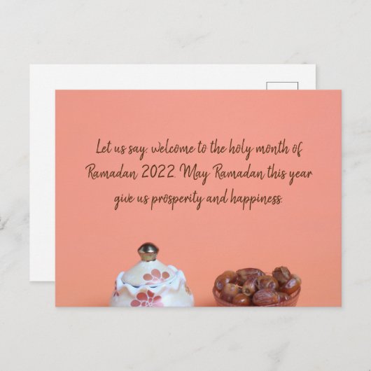 Ramadan Wenskaart Briefkaart (Voorkant / Achterkant)