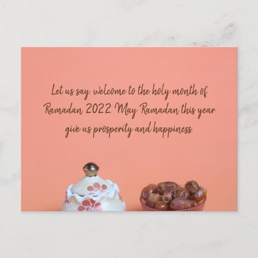 Ramadan Wenskaart Briefkaart (Voorkant)