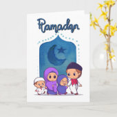 Ramadan wenskaart  kaart (Gele Bloem)