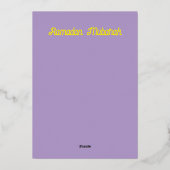 Ramadan - woestijn scène -lijn kunst folie uitnodiging (Achterkant)