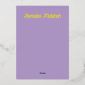 Ramadan - woestijnscène - lijnkunst folie uitnodiging (Achterkant)