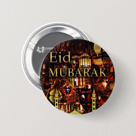ramadankaart 3 ronde button 5,7 cm (Voorkant /achterkant)