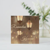 Ramadanlampen - Platte Kaart (Staand voorkant)