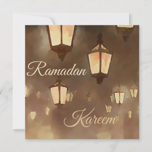 Ramadanlampen - Platte Kaart (Voorkant)